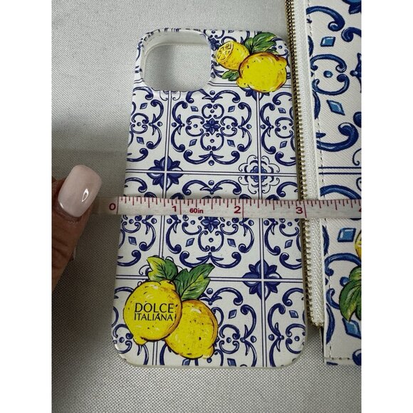 Dolce Italiano Sicily Limone Wristlet Phone Case Italian Summer Lemon Tile Mosai - Picture 10 of 14